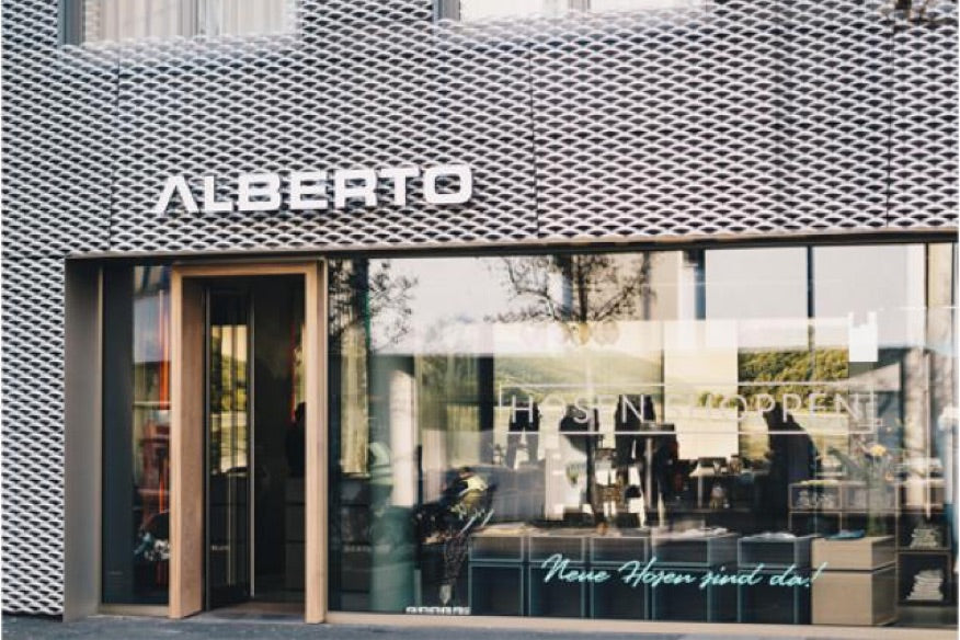 Außenansicht des Alberto Concept Stores in Mönchengladbach