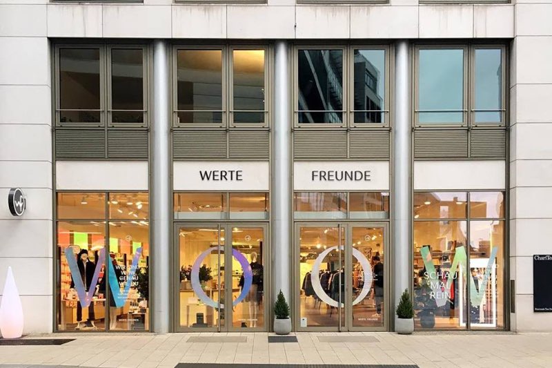 Außenansicht des Eco Concept Stores Werte Freunde in Hamburg