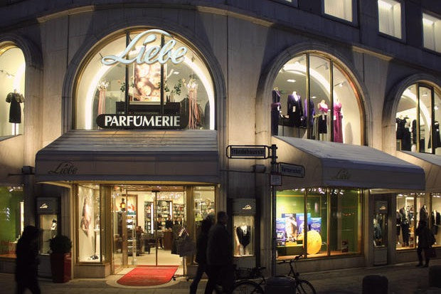 Außenansicht der Parfümerie Liebe in Hannover